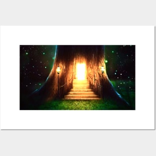 Welcome To My Tree House (Fairy Tree House) Posters and Art